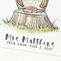 Personalised Owl Thank You Print, thumbnail 2 of 3