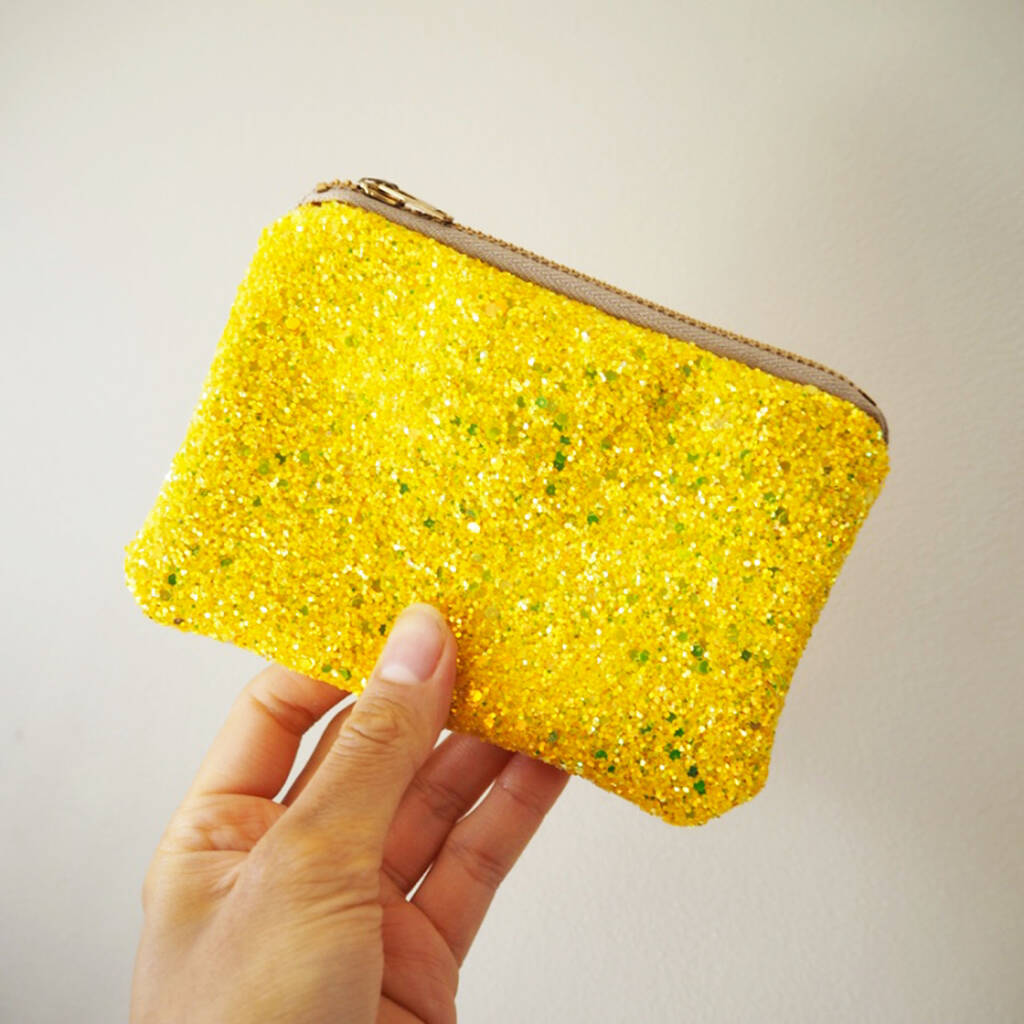 Sparkly Glitter Coin Purse By Suki Sabur Designs