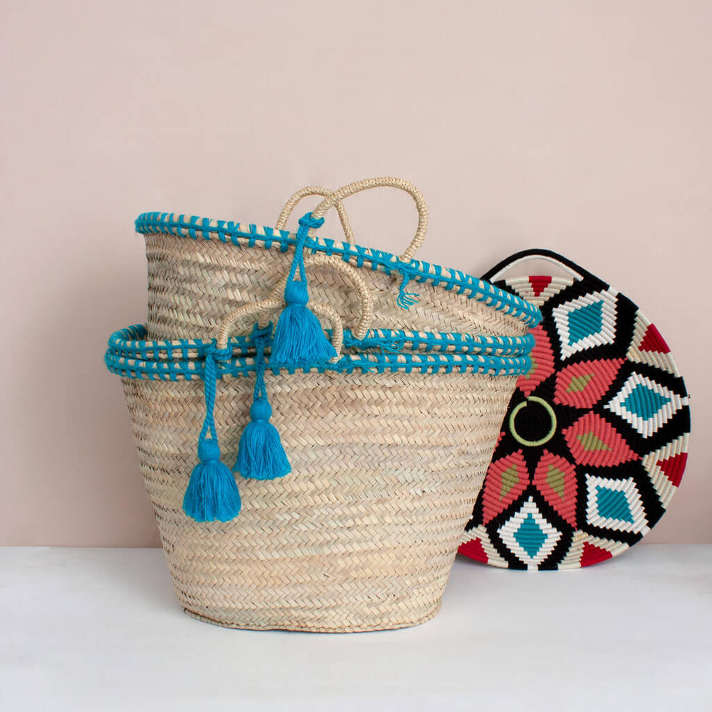 Mexicana Tassel Beach Basket Price Drop By Bohemia