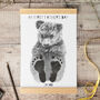 First Father's Day Baby Animal Footprint Kit, thumbnail 4 of 6