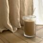 Iced Coffee Glass With Lid And Straw, thumbnail 1 of 3