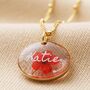 Personalised Pressed Birth Flower Pendant Necklace, thumbnail 8 of 12