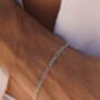 Silver 3mm Figaro Chain Bracelet Adjustable Gift, thumbnail 1 of 5