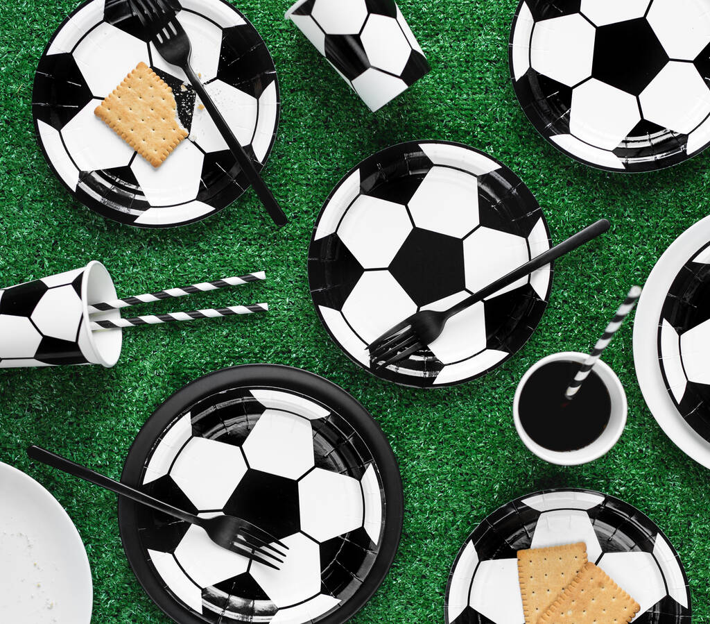 football-party-plates-and-cups-set-by-la-di-dah-notonthehighstreet