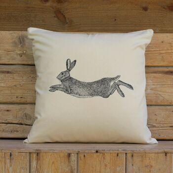 Hare Print Cushion Cover, 2 of 4