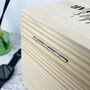 Personalised Beard Gear Pine Memory Box Five Sizes 16cm | 20cm | 26cm | 30cm | 36cm, thumbnail 8 of 8