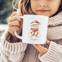 Personalised Teddy Bear Christmas Mug, thumbnail 2 of 2