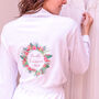 Personalised Tropical Wedding Women's Dressing Gown, thumbnail 1 of 6