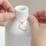 Personalised Rose Gold Plated Crescent Moon Necklace, thumbnail 5 of 9