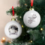 Personalised Dog Christmas Bauble Dog Xmas Tree Ornament With Photo, thumbnail 1 of 5