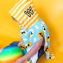 Personalised Happy Sun Toddler Hooded Towel, thumbnail 3 of 12
