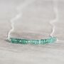 May Birthstone Real Emerald Necklace, thumbnail 5 of 9