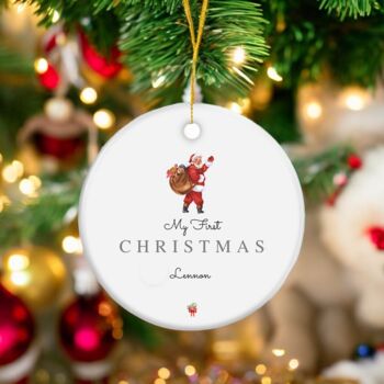 Personalised My First Christmas Sleep Suit Santa, 4 of 4