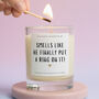 Funny Engagement Gift Put A Ring On It Candle, thumbnail 1 of 6