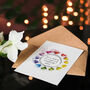 Single Soul Two Bodies Love Heart Rainbow Anniversary Wedding Card, thumbnail 4 of 6