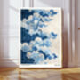 Blue Wave Japanese Yasuragi Art Print, thumbnail 1 of 3