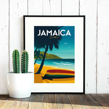 Jamaica Travel Poster Art Print, 3 of 4