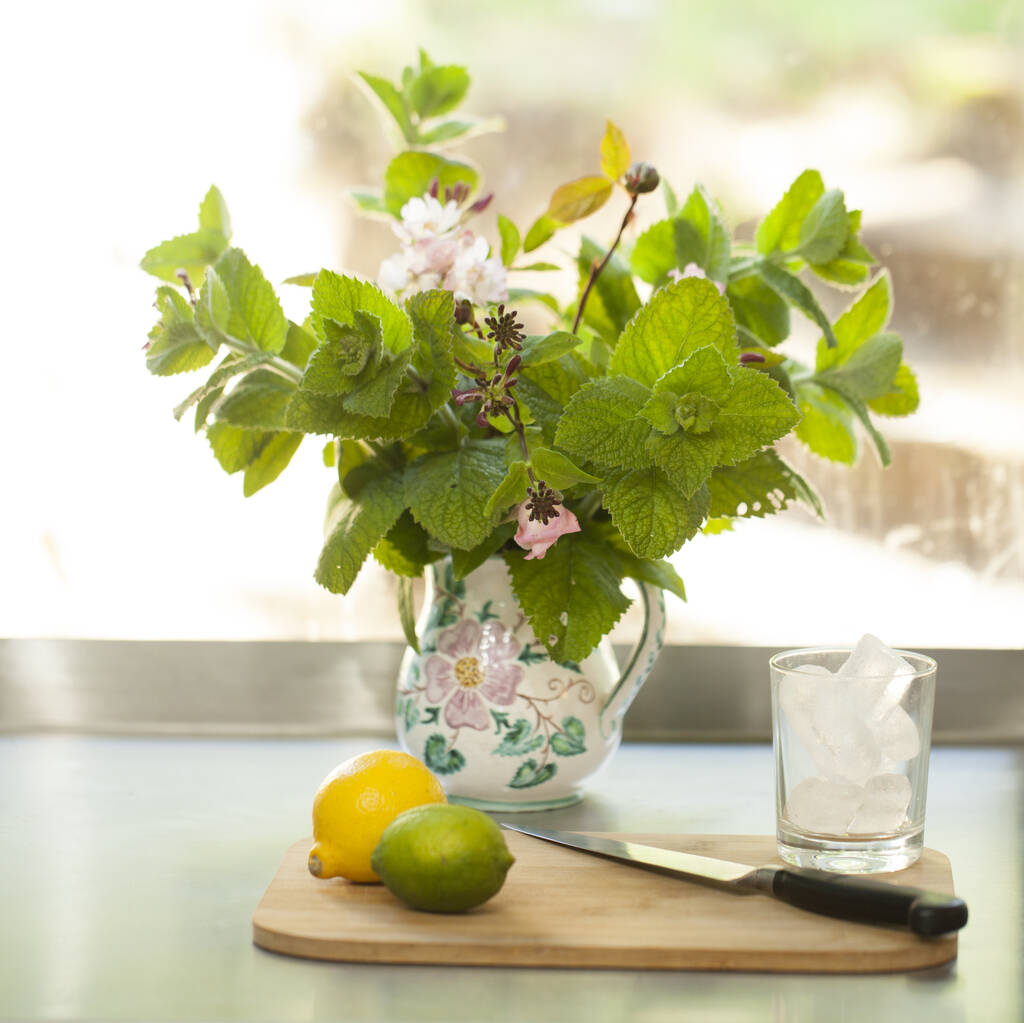 Edible Bouquet, Mint And Flowers By Marvellous Superfood