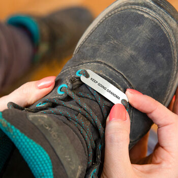 Personalised Hiking Walking Boot Boot Tag, 3 of 8