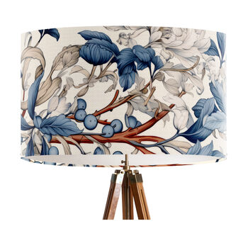 Blue And Taupe Botanical Lampshade, 4 of 7