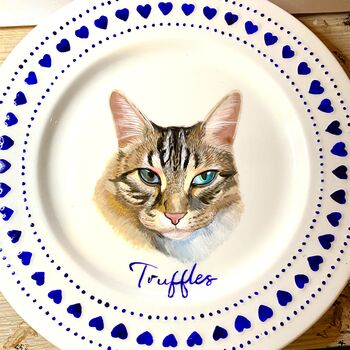 Personalised Hand Painted Pet Portrait Plate, 2 of 6