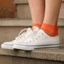 Women's Glitter Anklet Socks Orange, thumbnail 1 of 5