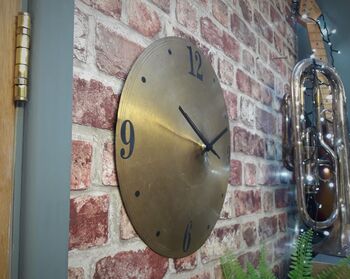 Real Cymbal Clock 14' Inch, 5 of 5