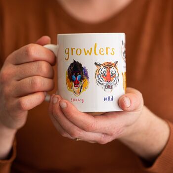 'Growlers' Ceramic Animal Mug, 2 of 7