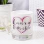 Inky Heart Luxury Round Scented Candle, thumbnail 1 of 7