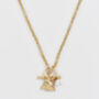 English Rose Pearl Gold Chain Necklace, thumbnail 4 of 8