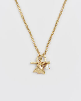 English Rose Pearl Gold Chain Necklace, 4 of 8