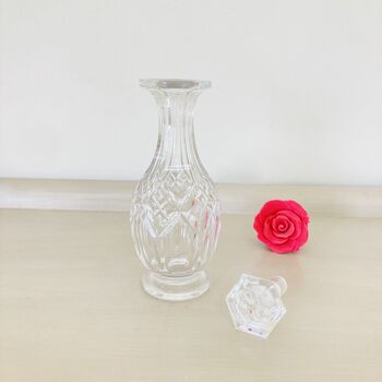 Vintage Decorative Cut Glass Crystal Perfume Bottle ~ 19, 2 of 7