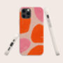 Pink And Orange Bobbles Biodegradable Phone Case, thumbnail 1 of 7