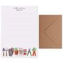 A5 Personalised Letter Writing Paper Vegetable Garden Design, thumbnail 5 of 5