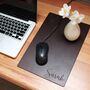 Personalised Premium Leather Mouse Pad, Initials, Name, thumbnail 2 of 11