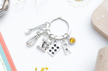 Chef Baking Personalised Keyring Cooking Gift, 5 of 8