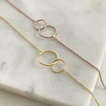 Circle Link Bracelet, Merry Christmas, 4 of 6