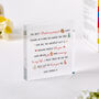 Personalised Christmas Acrylic Plaque Gift, thumbnail 1 of 3
