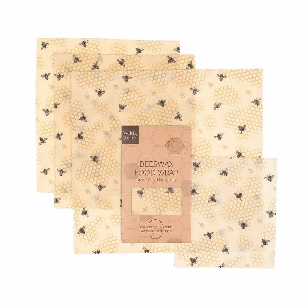 Beeswax Food Wraps Honeycomb Four Pack, 1 of 4