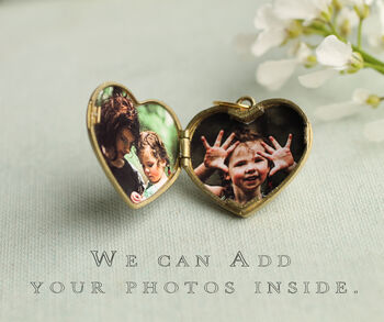 Chunky Gold Heart Locket Necklace, 3 of 9