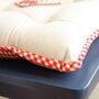 Country Stag Gingham Tie On Seat Pads, thumbnail 5 of 10