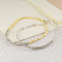 Champagne Diamond Rose/Gold Plated Silver Bracelet, thumbnail 3 of 8