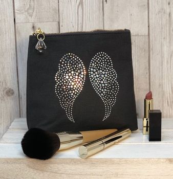 Angel Wings Sparkly Make Up Bag, 5 of 6