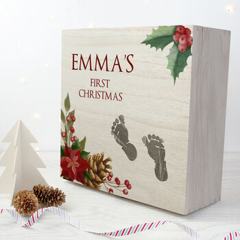 Personalised Baby's First Christmas Memento Box, 5 of 8