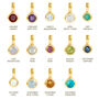 October Birthstone Opal Gold Plated Charm Necklace, thumbnail 6 of 12