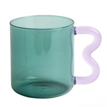 Coloured Glass Wiggle Mug, 2 of 8