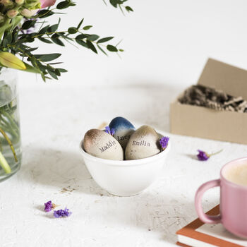 Personalised Concrete Name Easter Eggs, 3 of 7