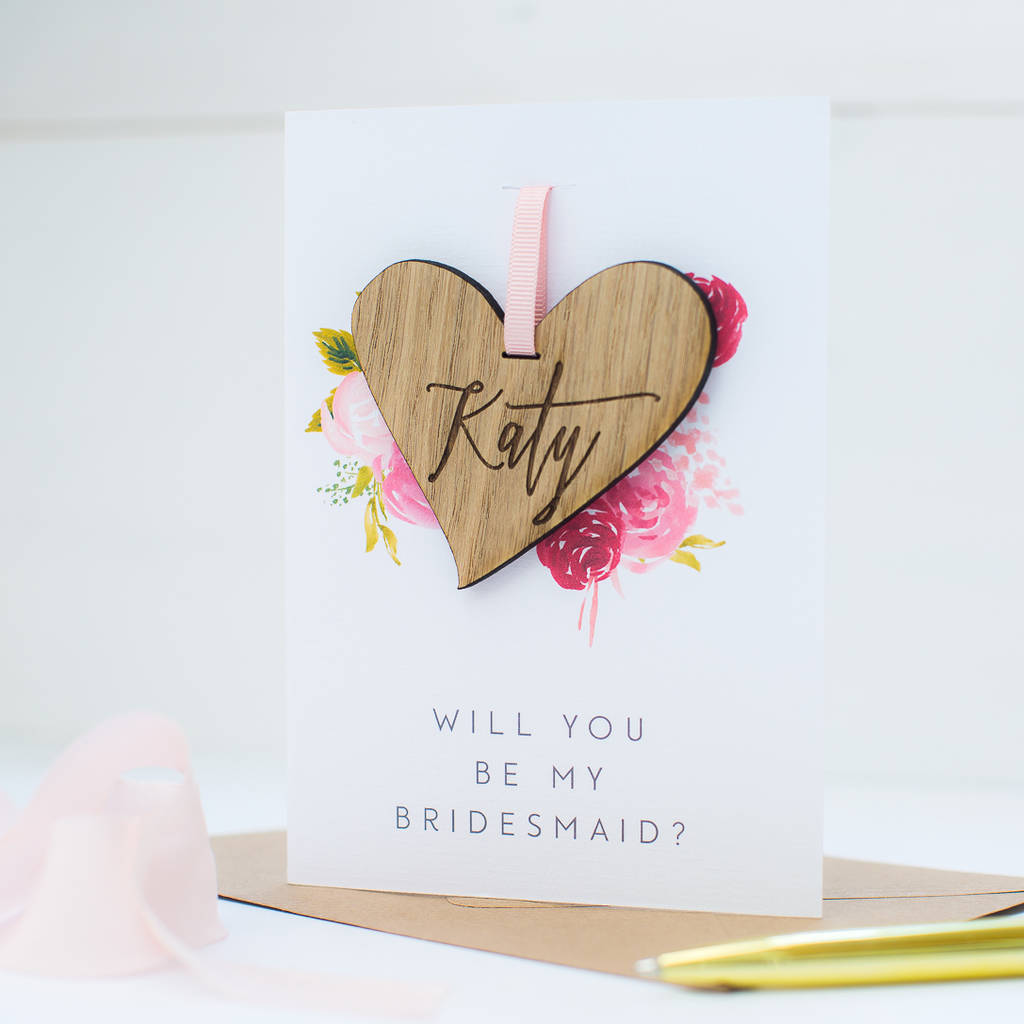 Keepsake 'Will You Be My Bridesmaid?' Card By Here's To Us