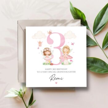 Fairy 2nd Birthday Card, Pink Birthday Card For Daughter, Granddaughter, Any Relationship, 2 of 6