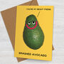 'Smashed Avocado' Funny Birthday Card, thumbnail 1 of 1